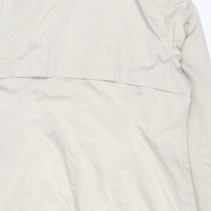 Spirito Womens Beige Rain Coat Coat Size 18 Buckle