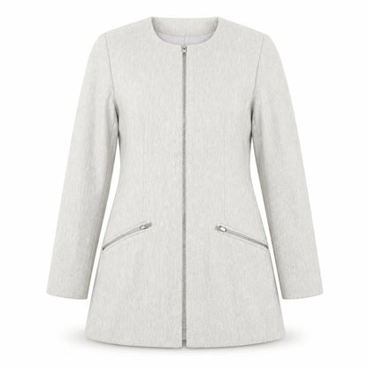 Womens UK Size L Zara Grey Overcoat