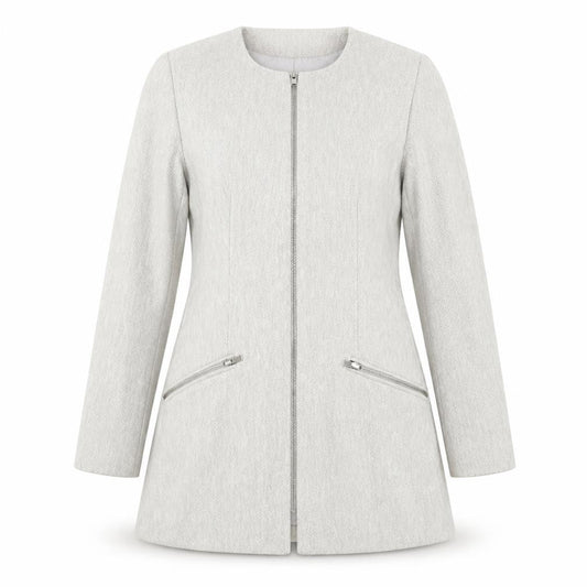 Womens UK Size L Zara Grey Overcoat