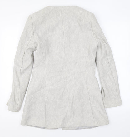 Womens UK Size L Zara Grey Overcoat