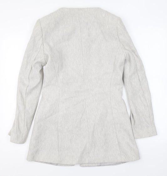 Womens UK Size L Zara Grey Overcoat