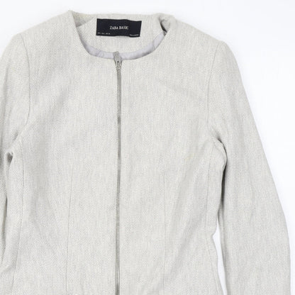 Womens UK Size L Zara Grey Overcoat