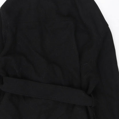 Womens UK Size 14 Marks and Spencer Black Overcoat