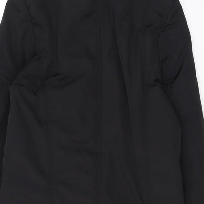 Womens UK Size 8 Minuet Black Rain Coat