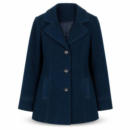Womens UK Size 12 BHS Blue Pea Coat