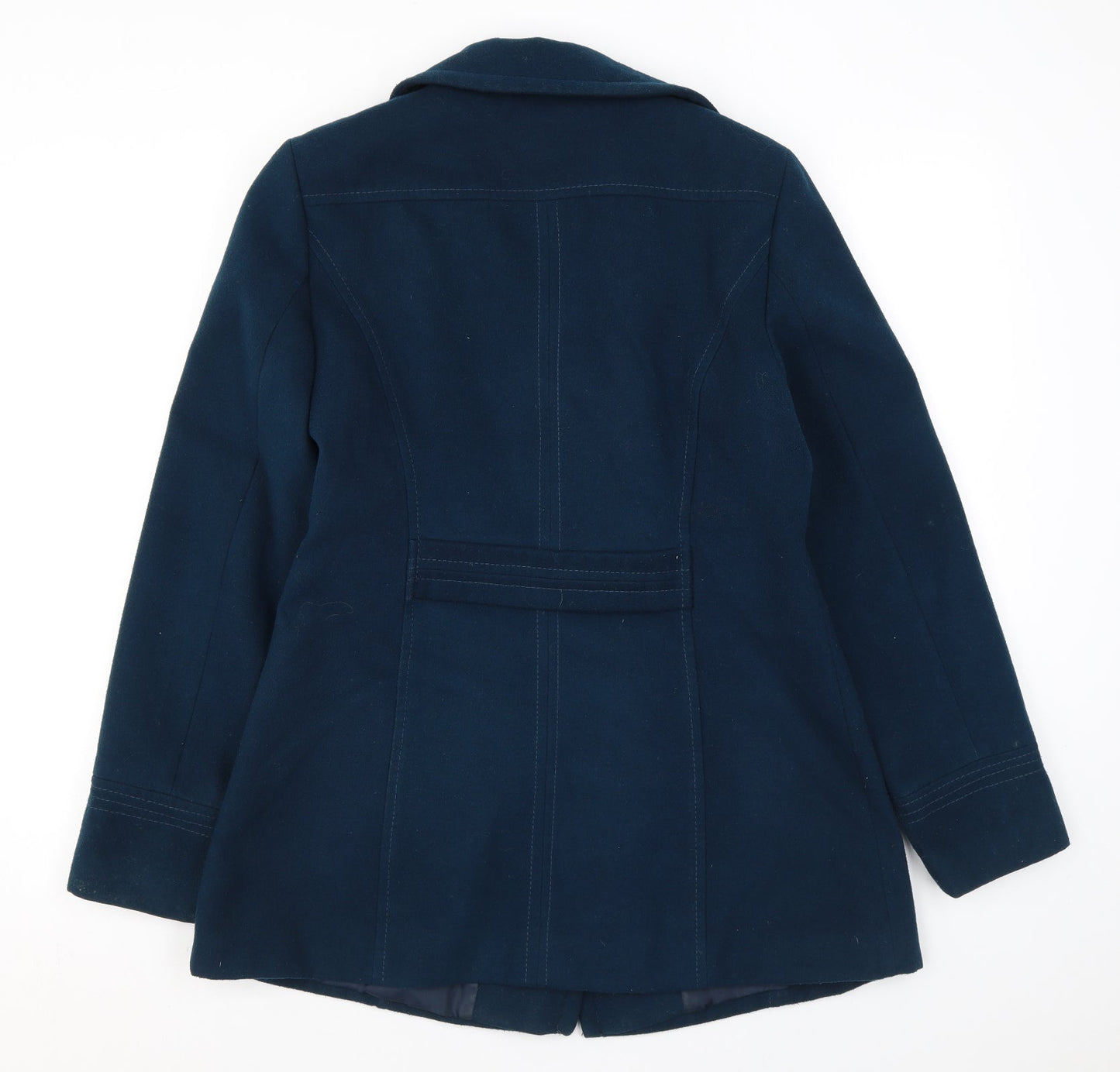 Womens UK Size 12 BHS Blue Pea Coat