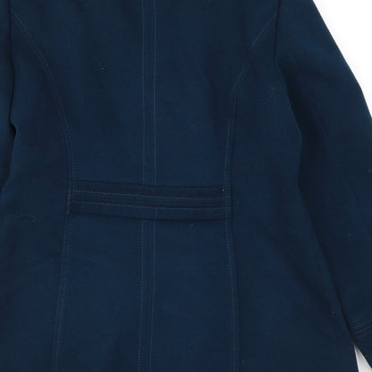 Womens UK Size 12 BHS Blue Pea Coat