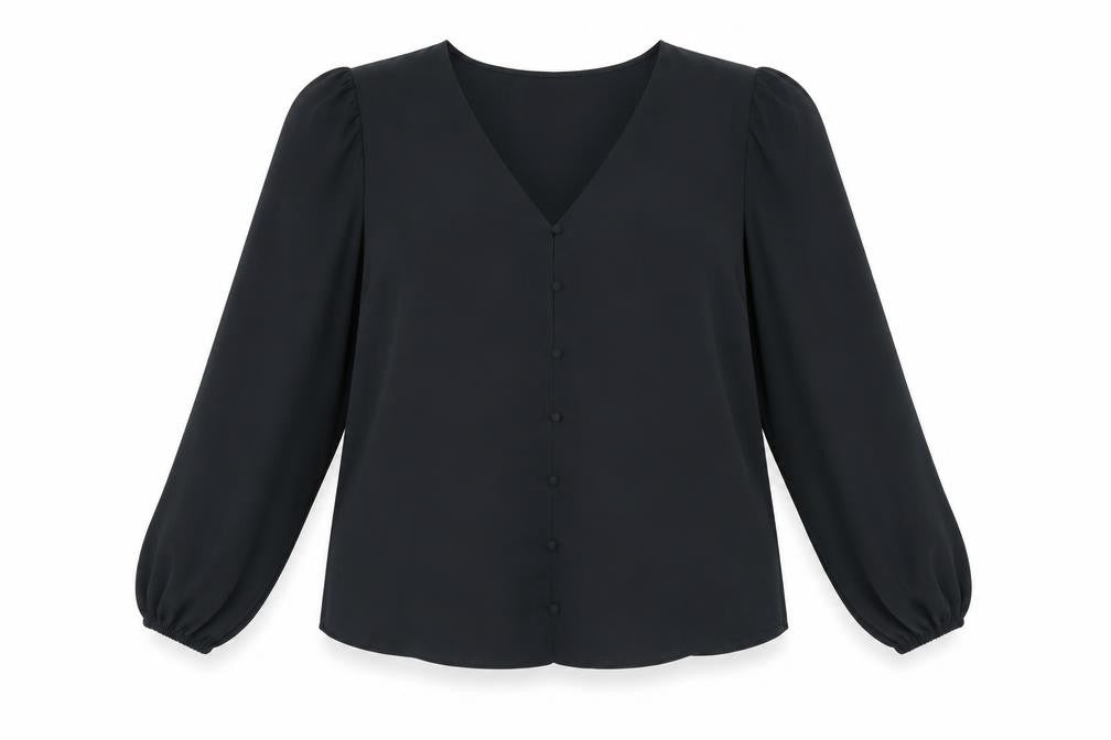 Womens UK Size 18 Marks and Spencer Black Basic Blouse