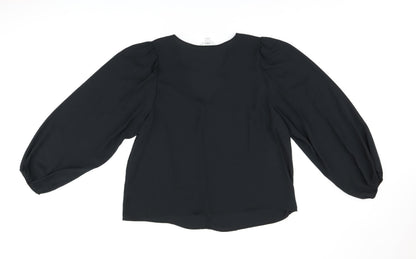 Womens UK Size 18 Marks and Spencer Black Basic Blouse