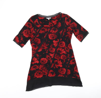 Womens UK Size 10 Per Una Black Basic Blouse
