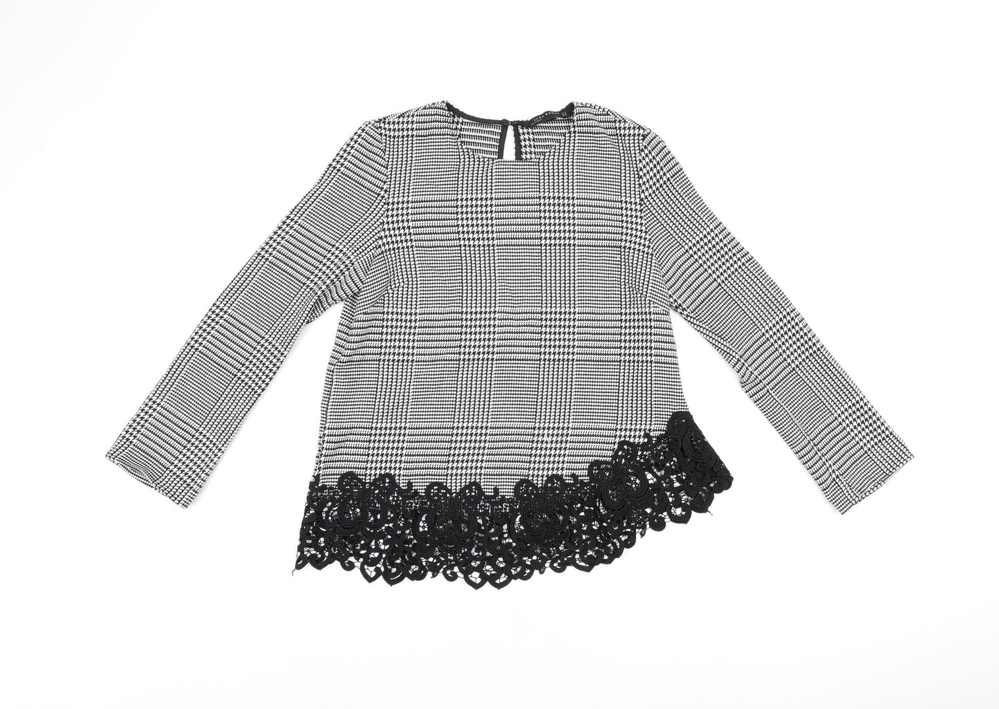 Womens UK Size M Zara Grey Basic Blouse