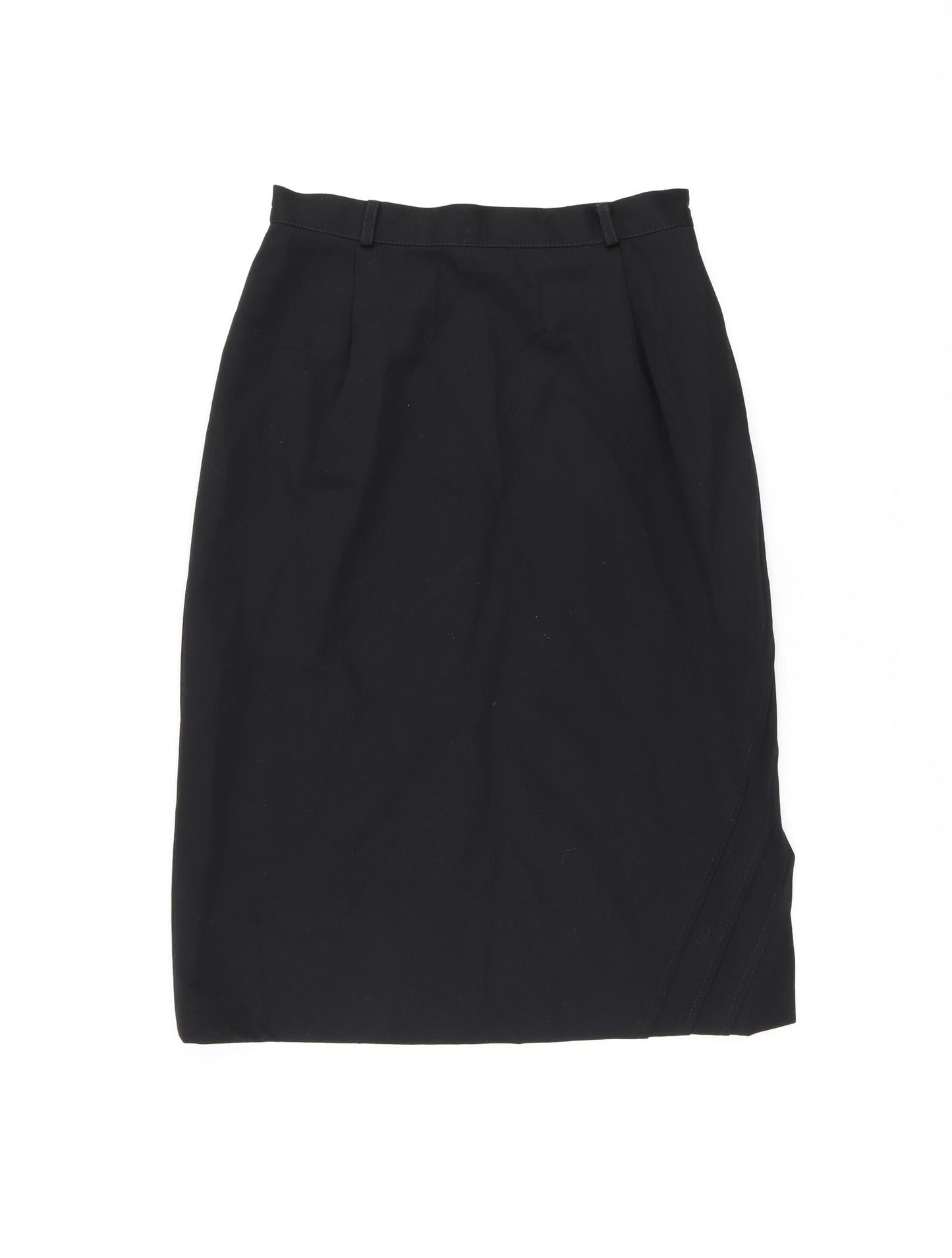 Enko Peruti Womens Black Wool Straight & Pencil Skirt Size 10 Zip