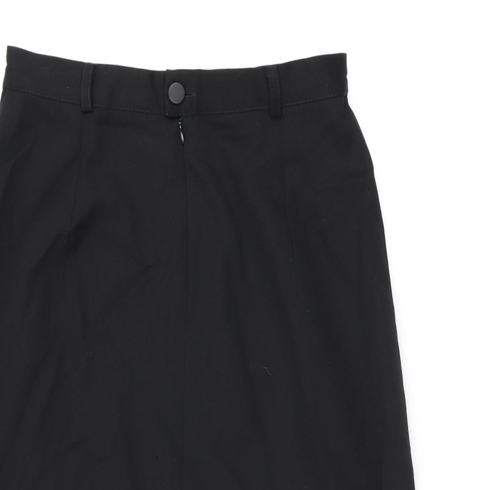 Enko Peruti Womens Black Wool Straight & Pencil Skirt Size 10 Zip
