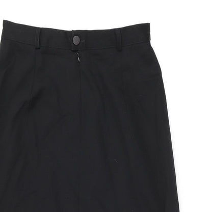 Enko Peruti Womens Black Wool Straight & Pencil Skirt Size 10 Zip
