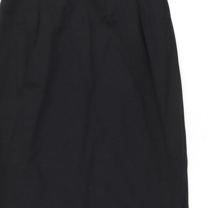Enko Peruti Womens Black Wool Straight & Pencil Skirt Size 10 Zip