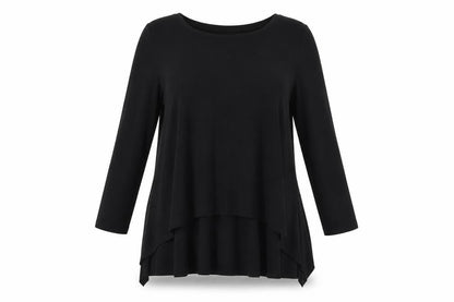 Phase Eight Womens Black Polyester Basic Blouse Size 10 Boat Neck