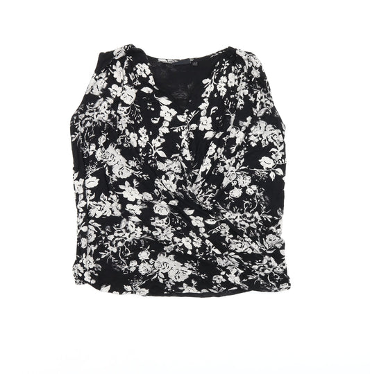 Womens UK Size 8 NEXT Black Basic Tank
