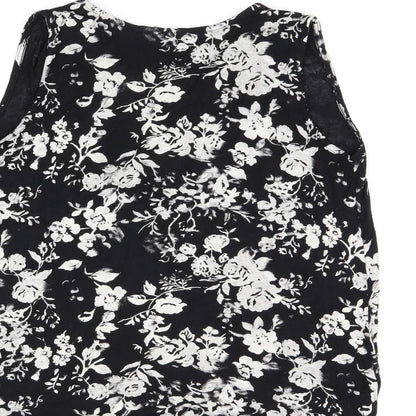 Womens UK Size 8 NEXT Black Basic Tank