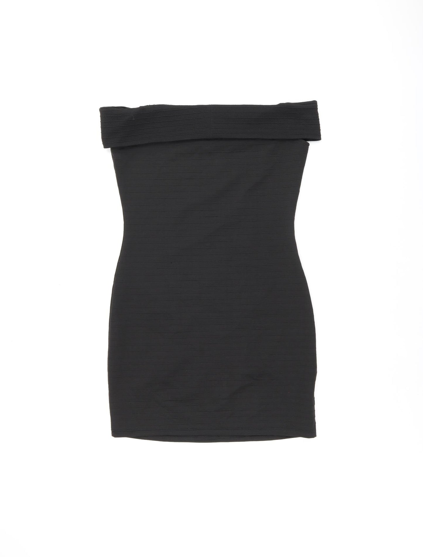Mango Womens Black Polyester Mini Size M Off the Shoulder Pullover