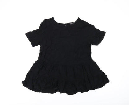 Womens UK Size 12 Select Black Basic Blouse
