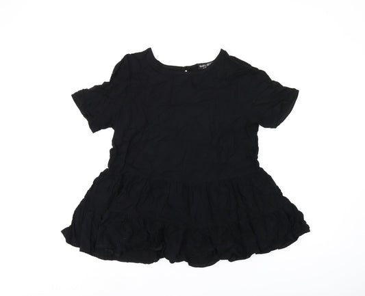 Womens UK Size 12 Select Black Basic Blouse