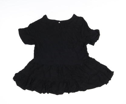 Womens UK Size 12 Select Black Basic Blouse