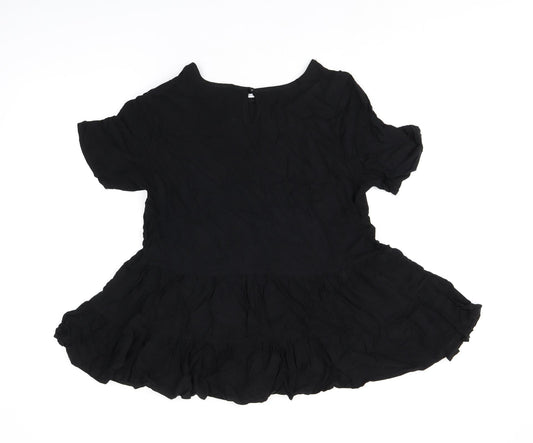Womens UK Size 12 Select Black Basic Blouse