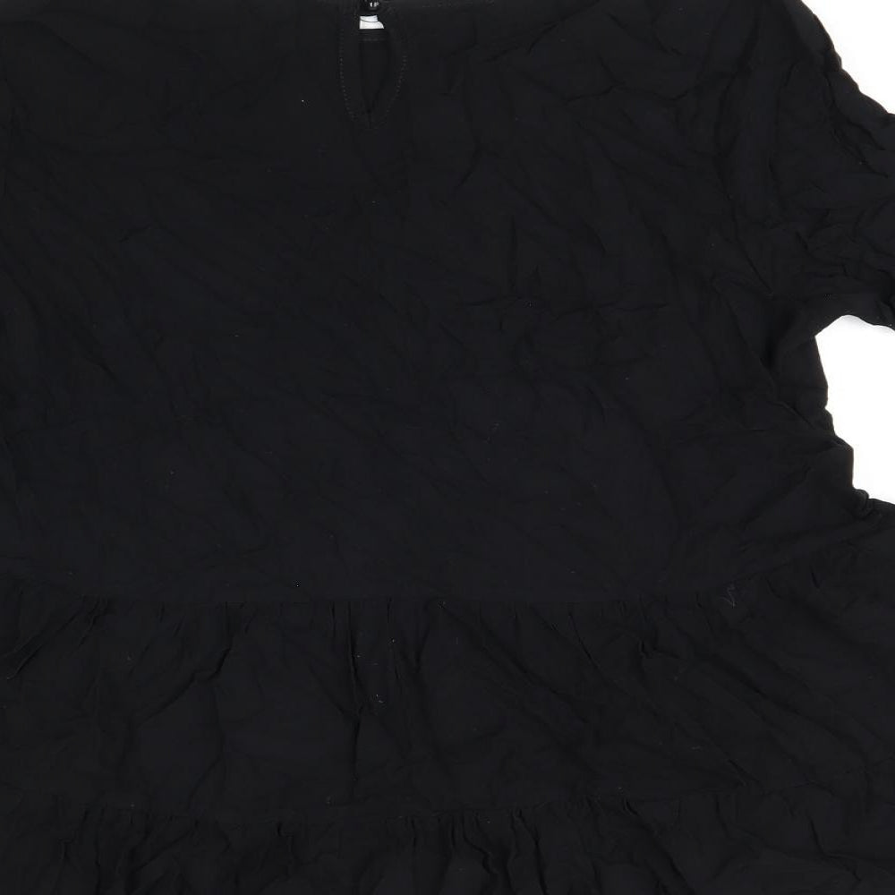 Womens UK Size 12 Select Black Basic Blouse