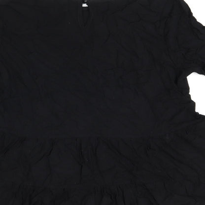 Womens UK Size 12 Select Black Basic Blouse