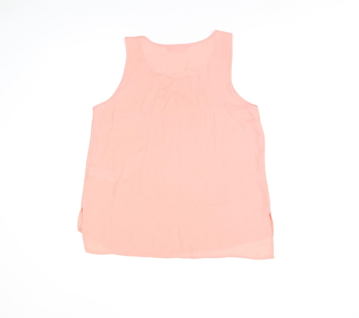 Womens UK Size 10 Dorothy Perkins Pink Basic Tank