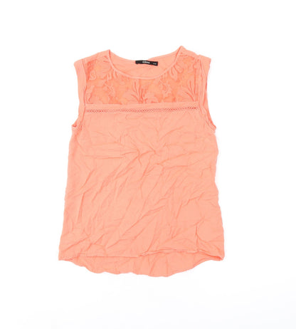 Womens UK Size 8 Oasis Pink Basic Tank