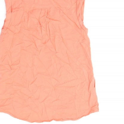 Womens UK Size 8 Oasis Pink Basic Tank