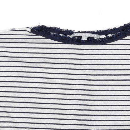 Womens UK Size 8 Oliver Bonas Grey Basic T-Shirt