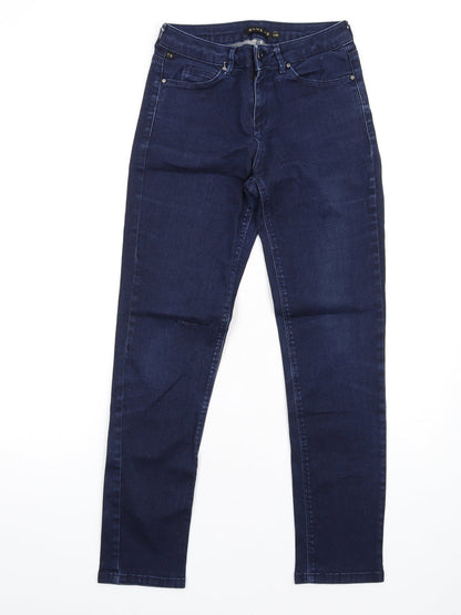 Womens UK Size 10 Blue 73 Regular Fit Skinny Blue Jeans