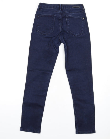 Womens UK Size 10 Blue 73 Regular Fit Skinny Blue Jeans