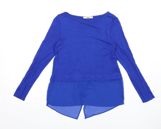Womens UK Size XS Oasis Blue Basic T-Shirt