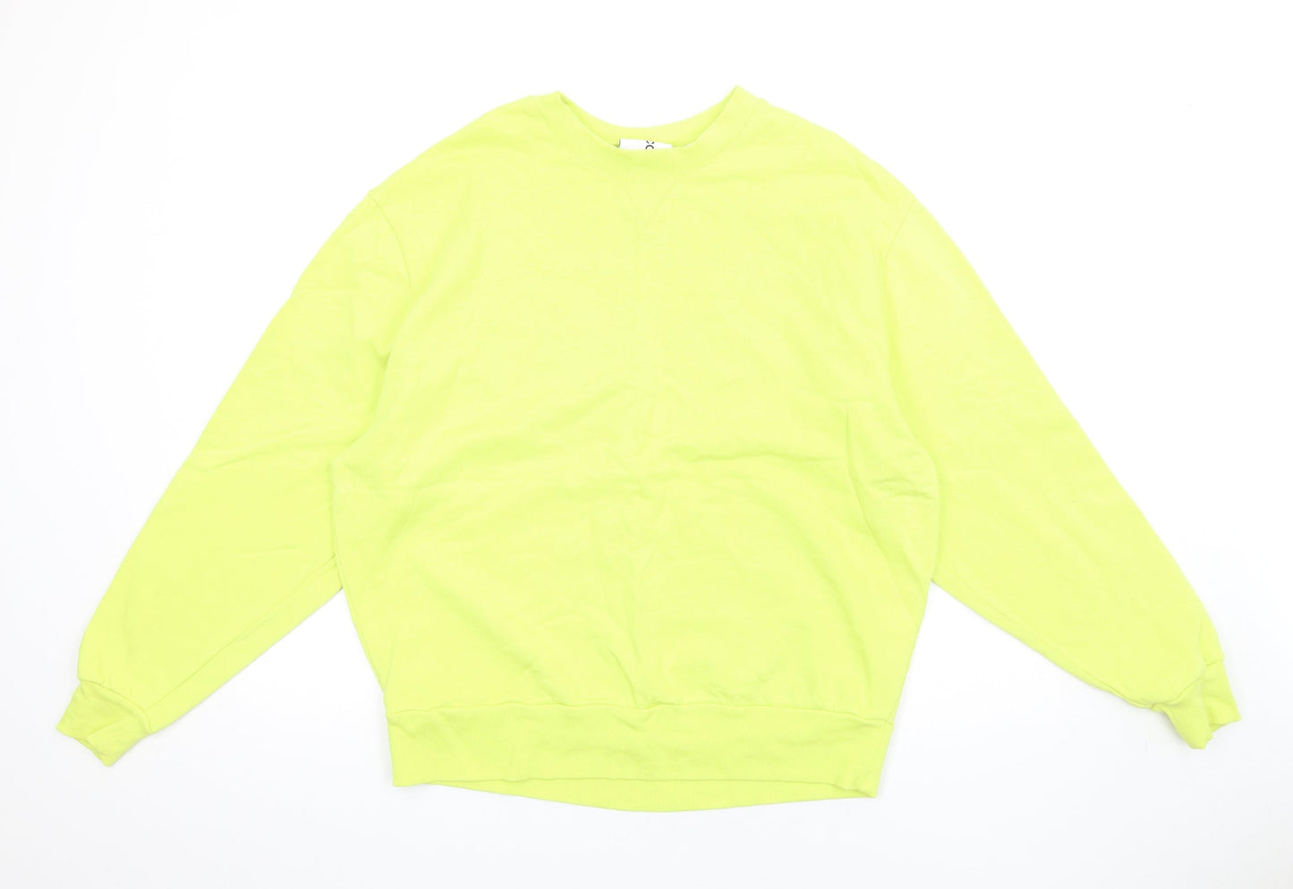 Womens UK Size L COLLUSION Yellow Pullover Sweatshirt