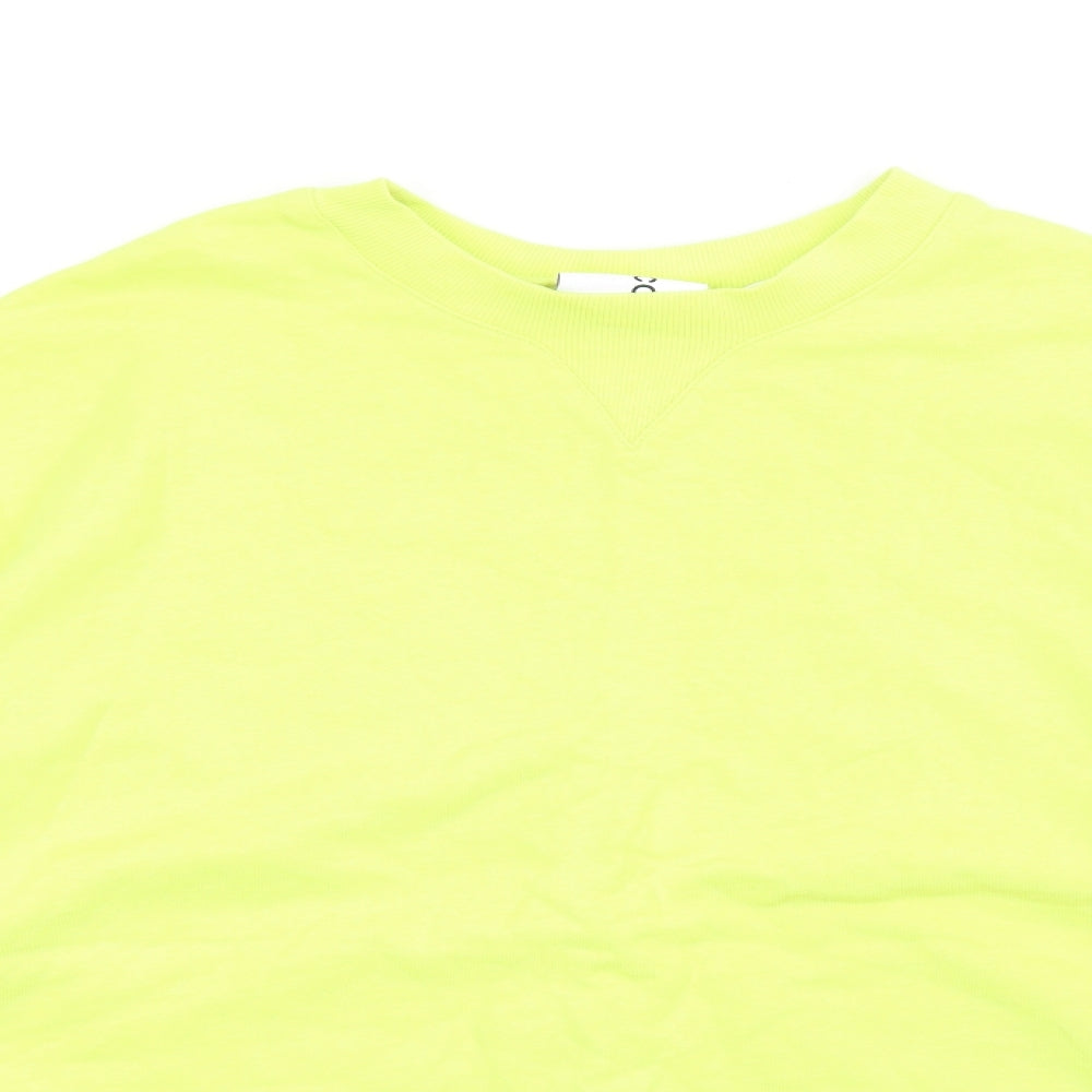 Womens UK Size L COLLUSION Yellow Pullover Sweatshirt