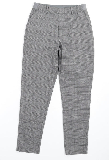 Womens UK Size XS Uniqlo Regular Fit Dress Pants Grey Trousers