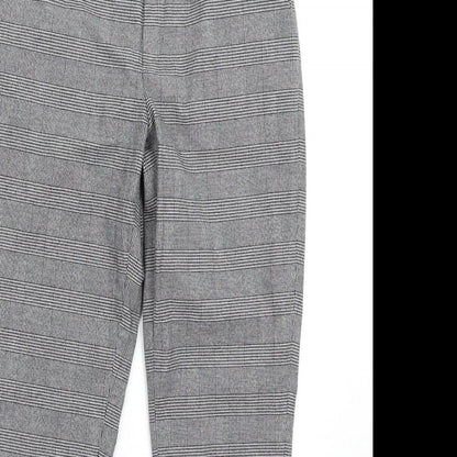 Womens UK Size XS Uniqlo Regular Fit Dress Pants Grey Trousers