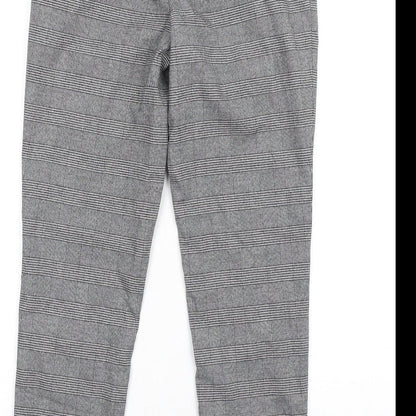 Womens UK Size XS Uniqlo Regular Fit Dress Pants Grey Trousers