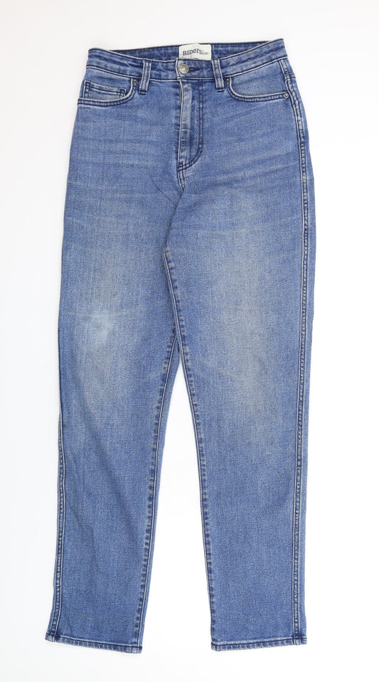 Lee Cooper Womens Blue Cotton Mom Jeans Size 30 in L31 in Regular Zip