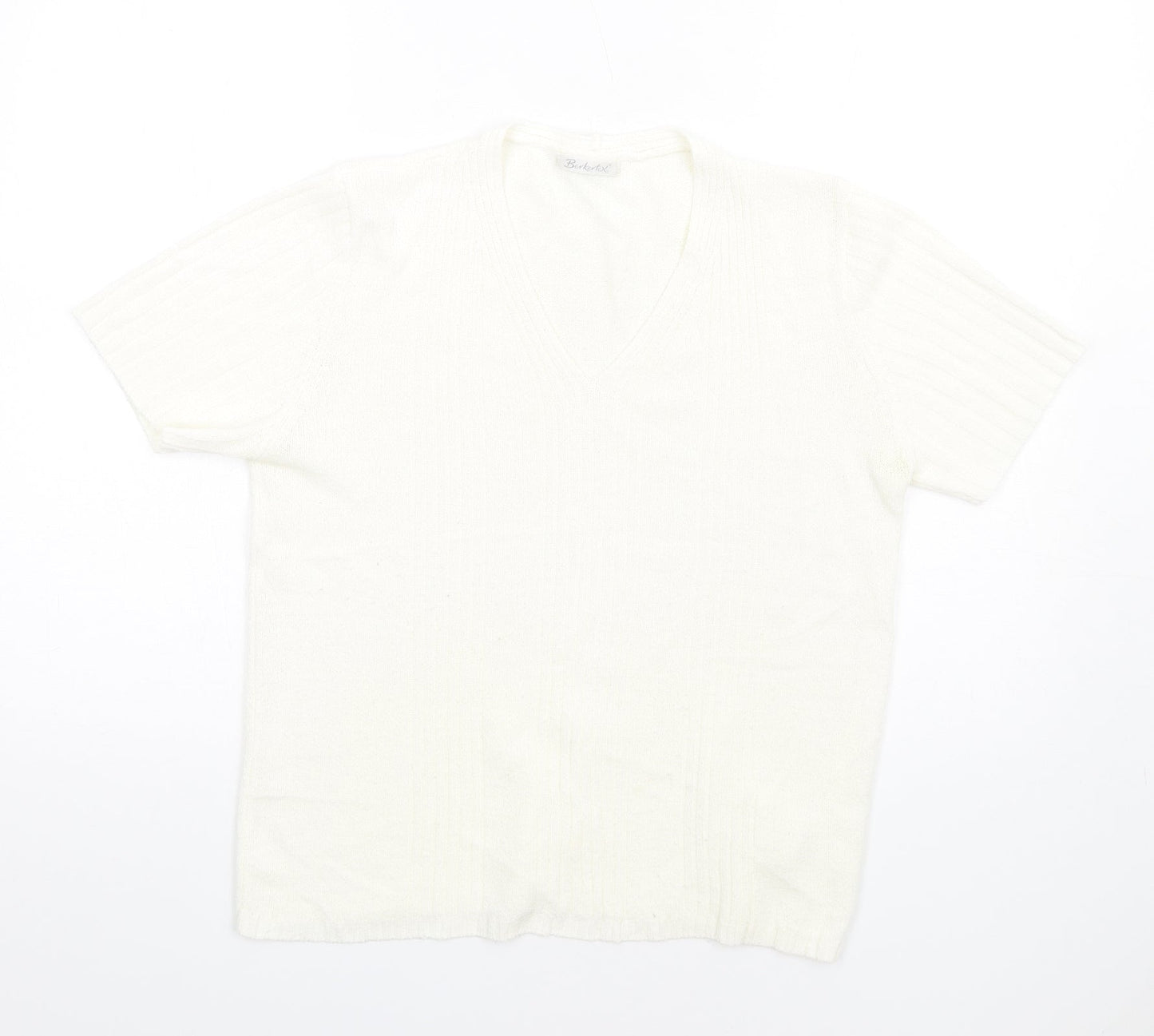 Womens UK Size 14 Berkertex Ivory Pullover Jumper