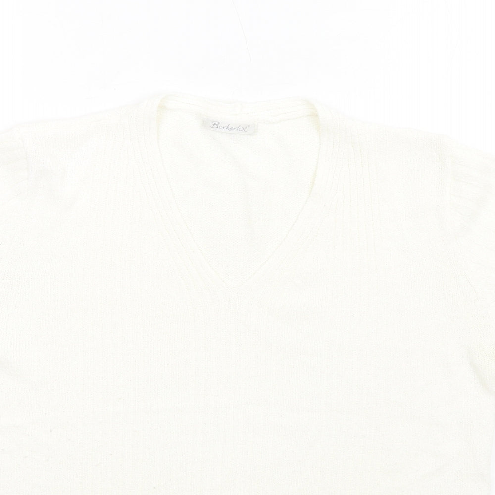 Womens UK Size 14 Berkertex Ivory Pullover Jumper