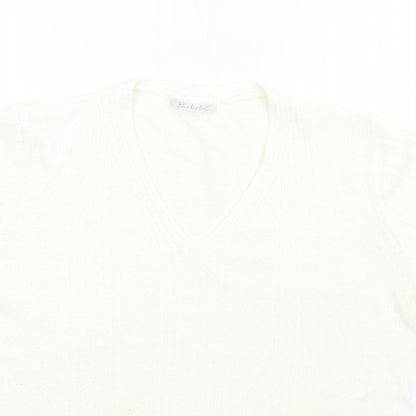 Womens UK Size 14 Berkertex Ivory Pullover Jumper