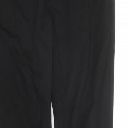Uniqlo Womens Black Cotton Tapered Jeans Size 30 in L30 in Slim Zip - Stretch