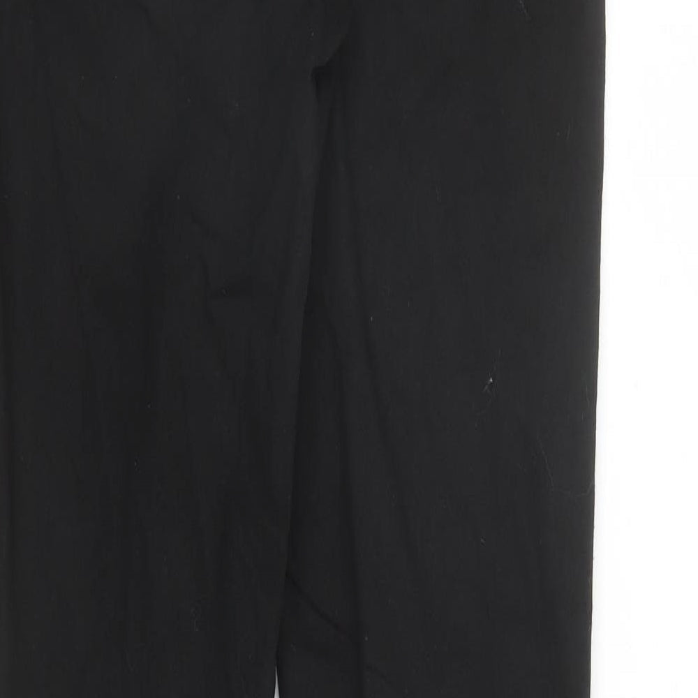 Uniqlo Womens Black Cotton Tapered Jeans Size 30 in L30 in Slim Zip - Stretch