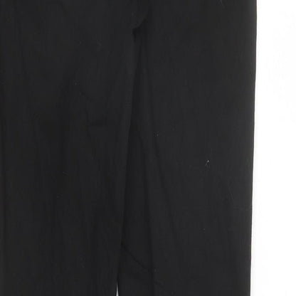 Uniqlo Womens Black Cotton Tapered Jeans Size 30 in L30 in Slim Zip - Stretch