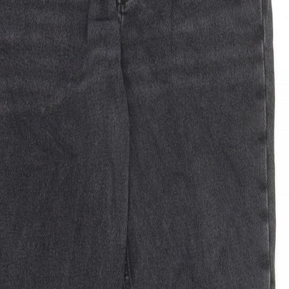 Womens UK Size 10 H&M Regular Fit Straight Black Jeans