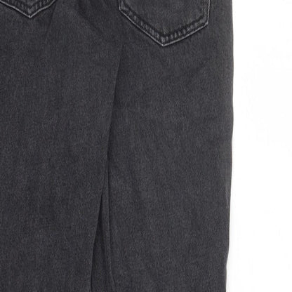 Womens UK Size 10 H&M Regular Fit Straight Black Jeans